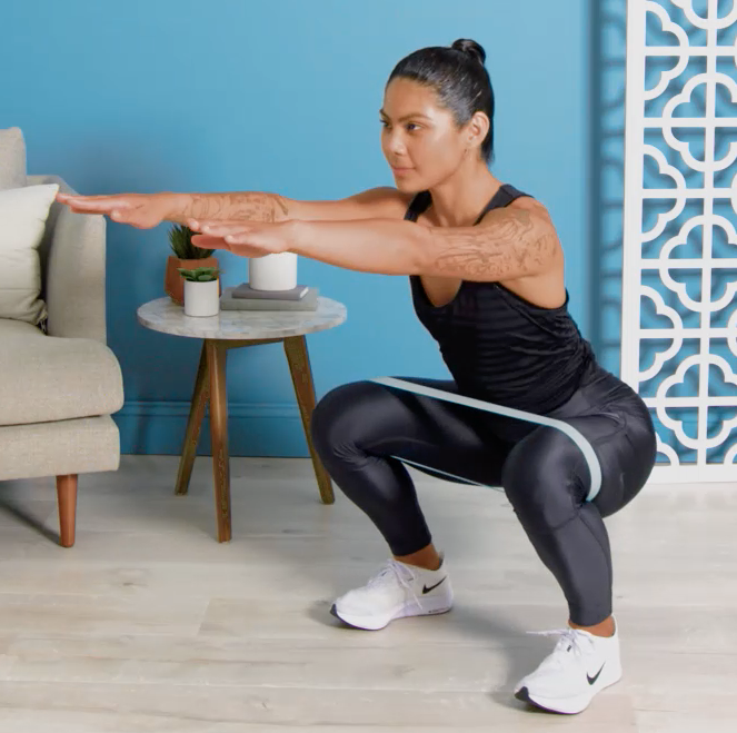Band squats at home hotsell
